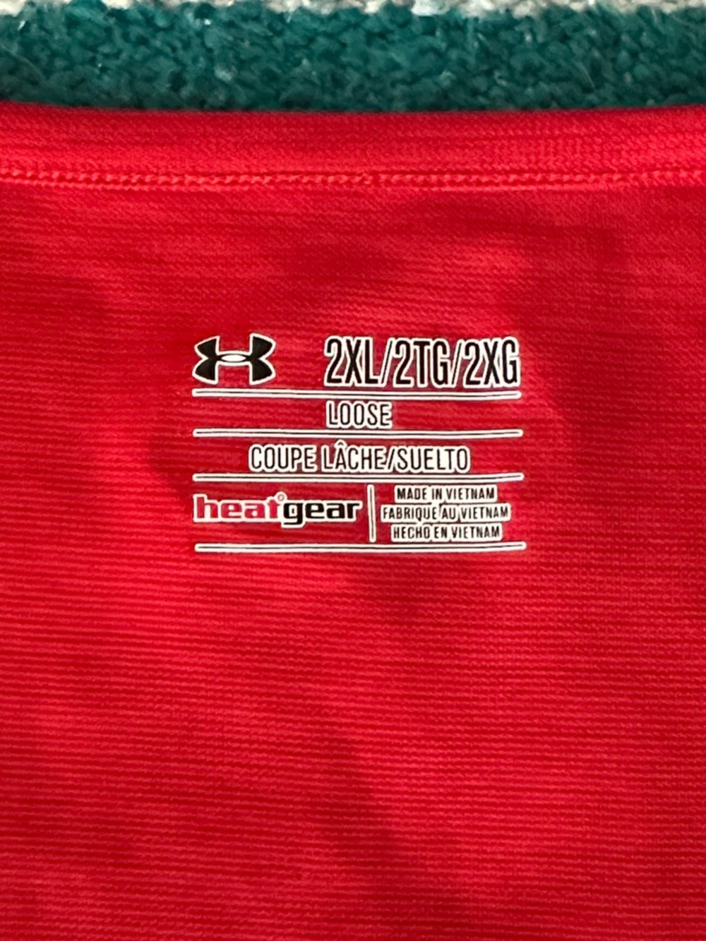Under Armour Men's Loose Fit Stretchy Tank in Red - Picture 4 of 6